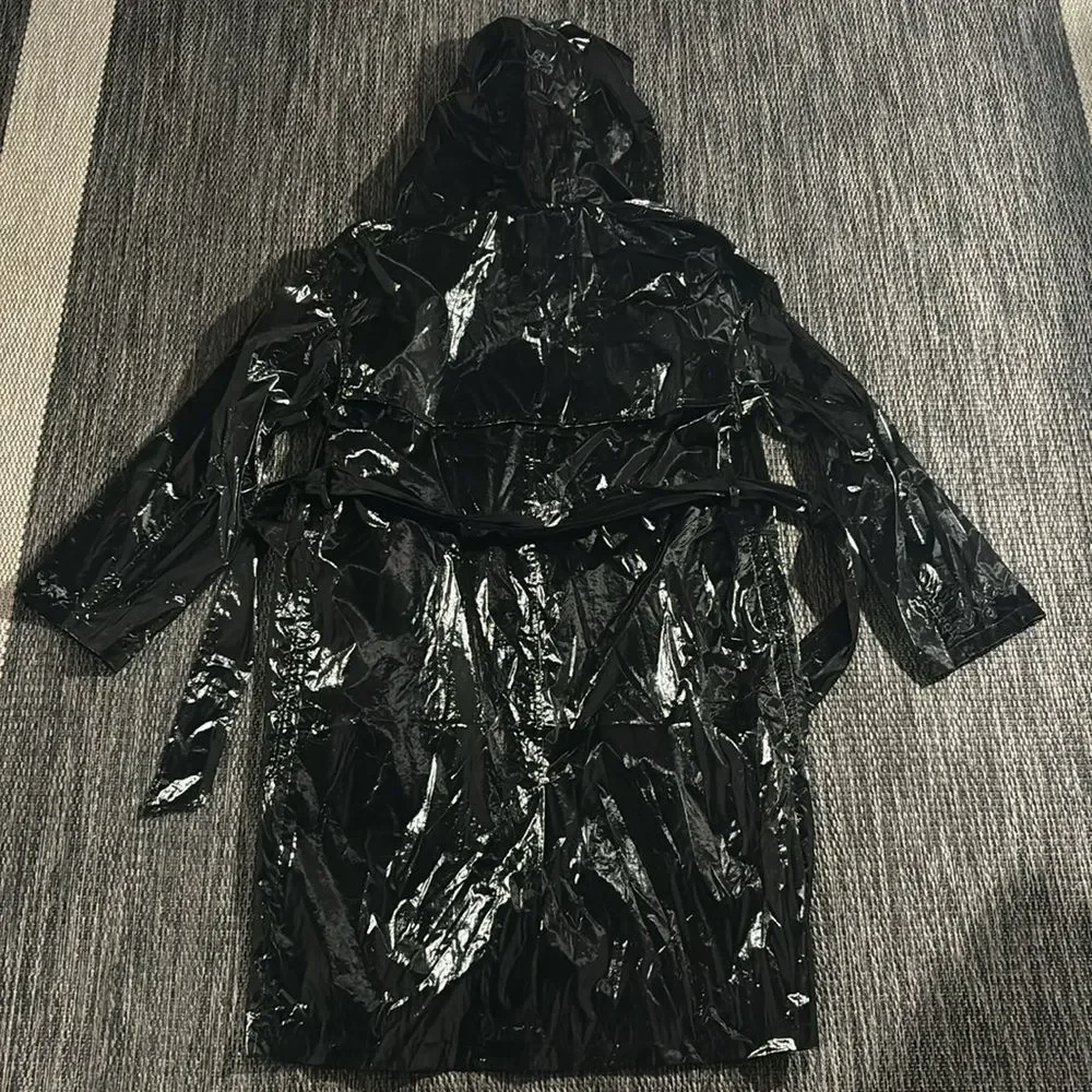 Alo yoga NEW Metallic Break Line Trench black XS